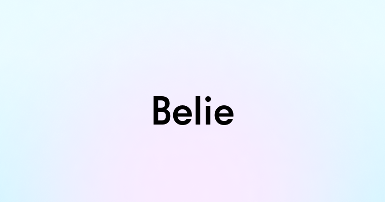 Belie