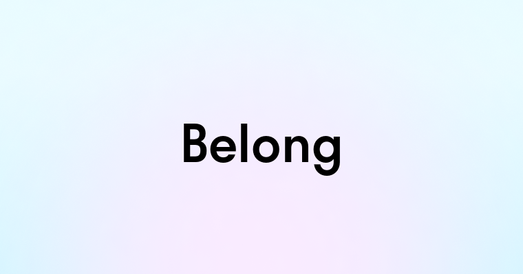 Belong