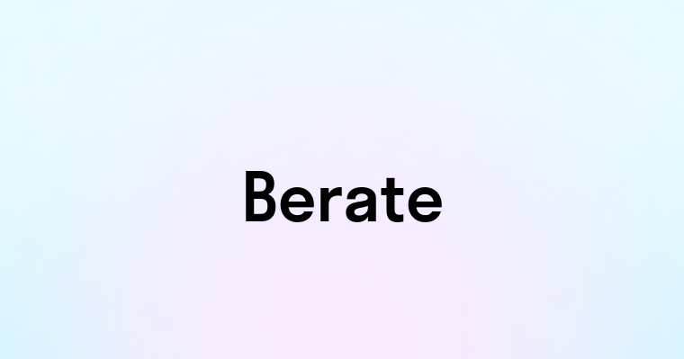 Berate