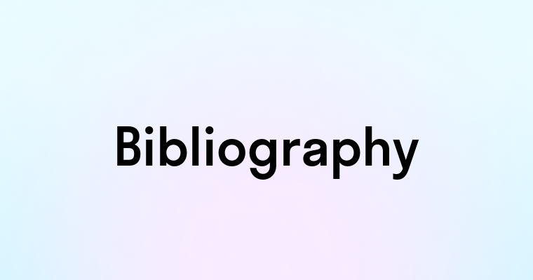 Bibliography