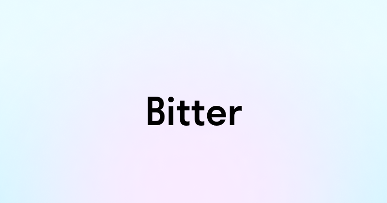 Bitter