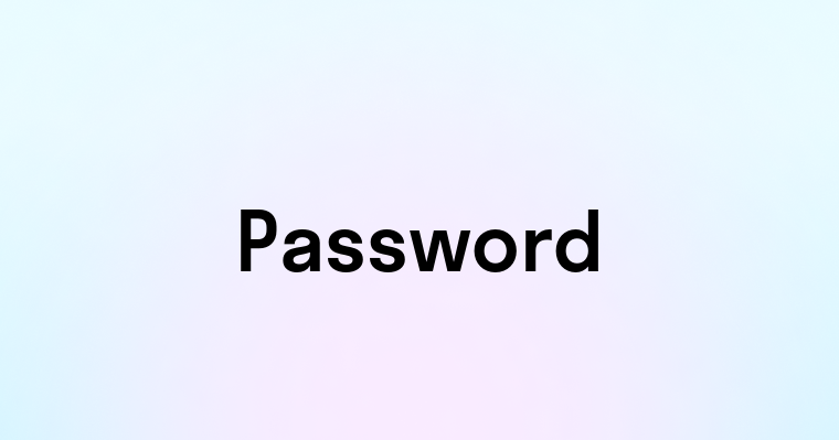 Password