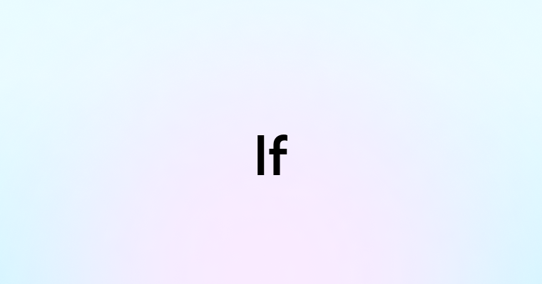 If