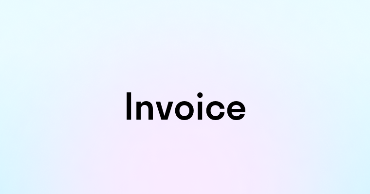 Invoice