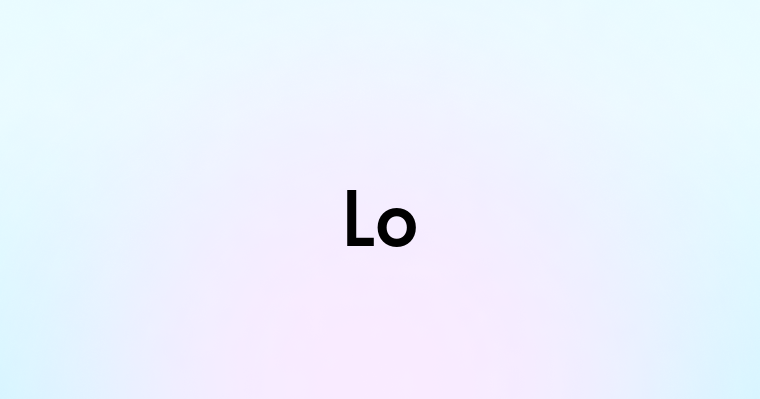 Lo