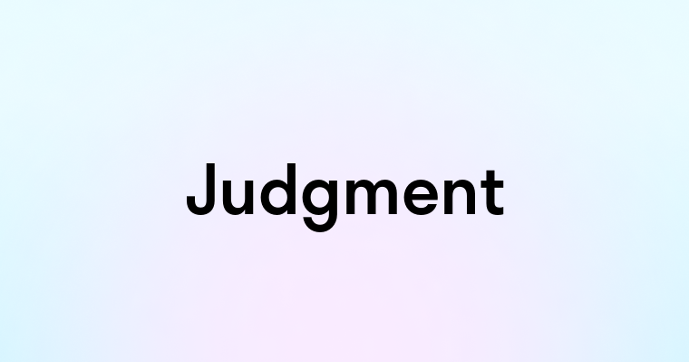 Judgment