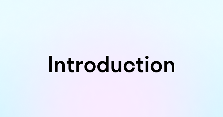 Introduction