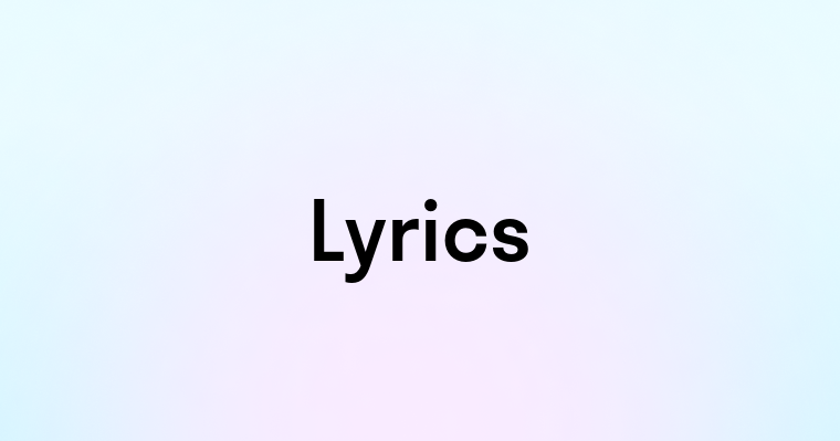 Lyrics