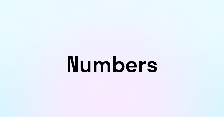 Numbers