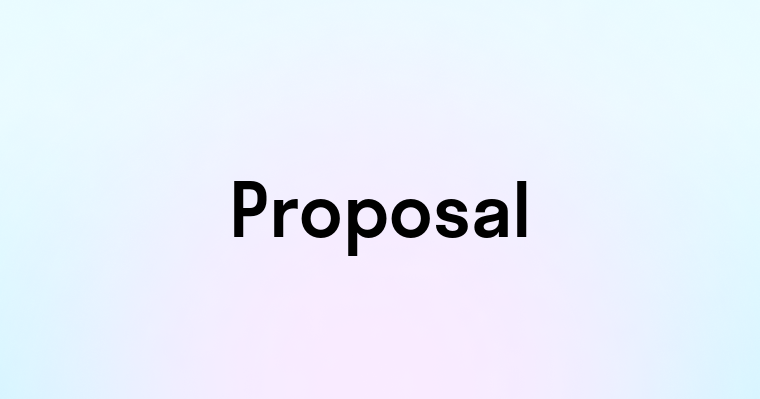 Proposal