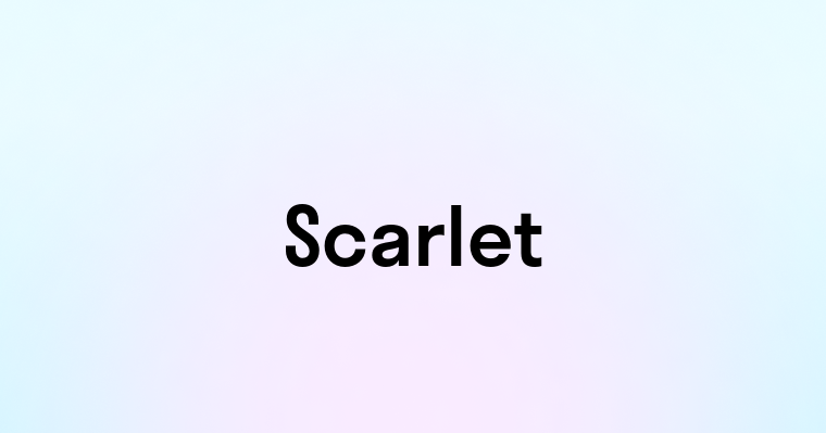 Scarlet