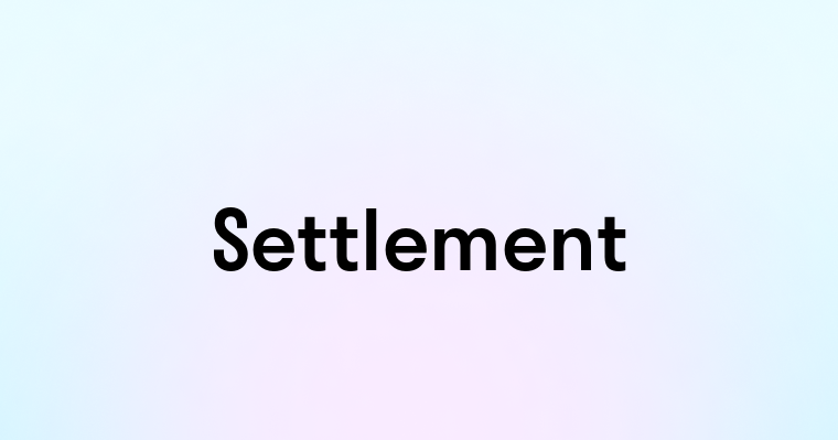 Settlement