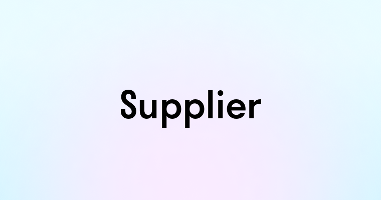 Supplier