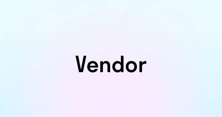 Vendor