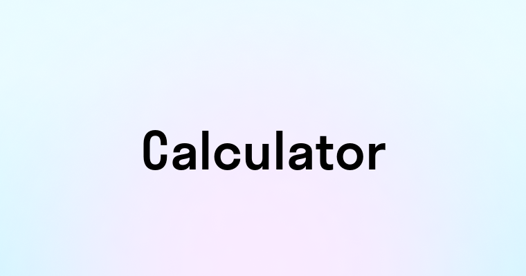 Calculator