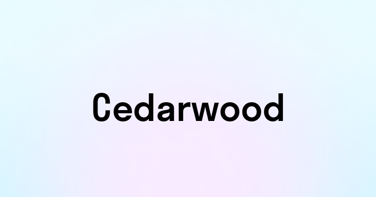 Cedarwood