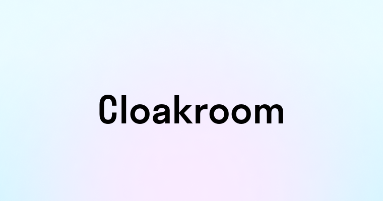 Cloakroom