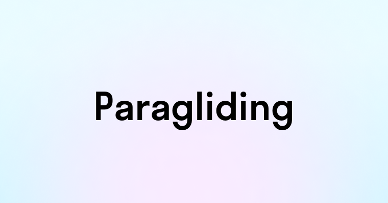 Paragliding