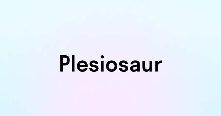 Plesiosaur