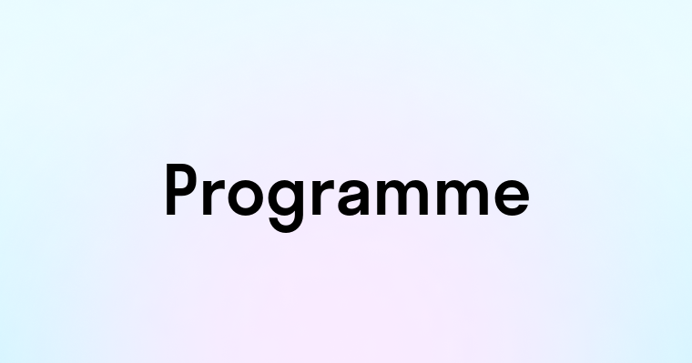 Programme