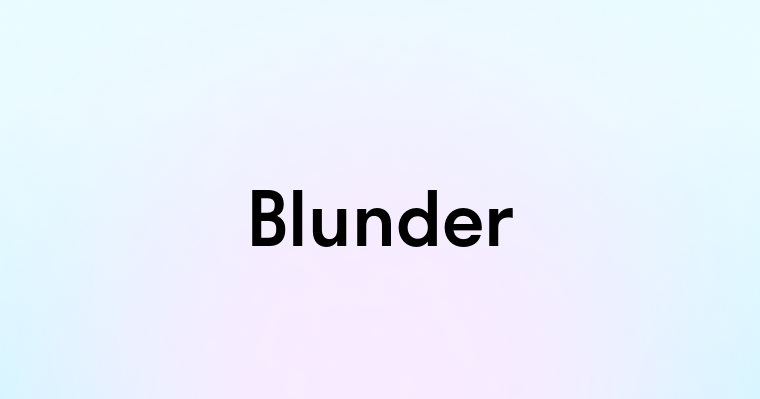 Blunder