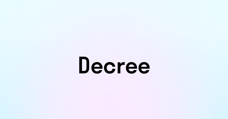 Decree