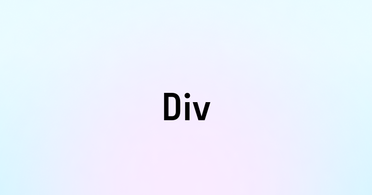 Div