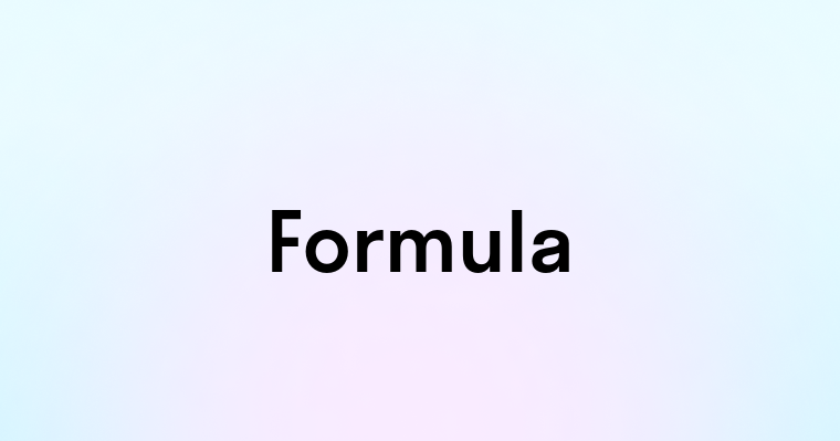 Formula