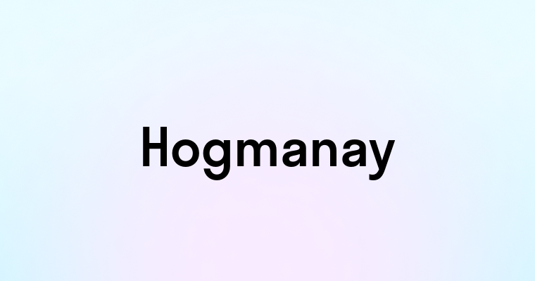 Hogmanay