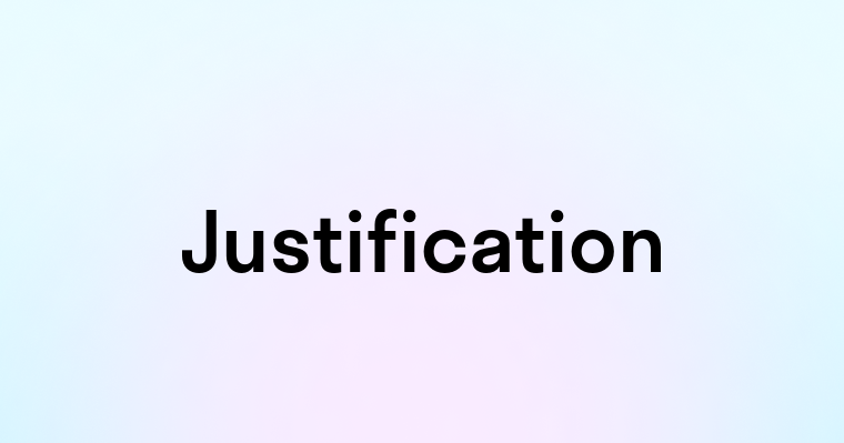 Justification