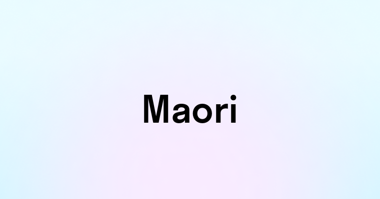 Maori