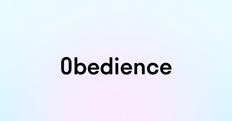 Obedience