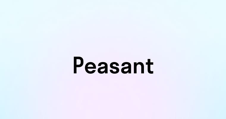 Peasant