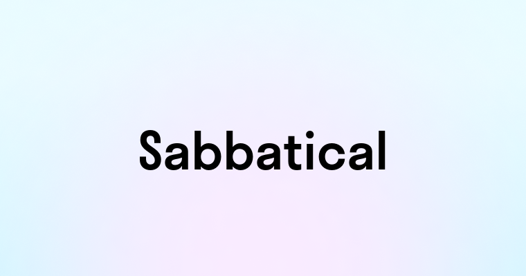 Sabbatical