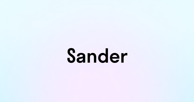 Sander