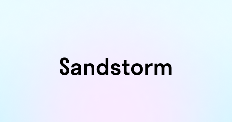 Sandstorm