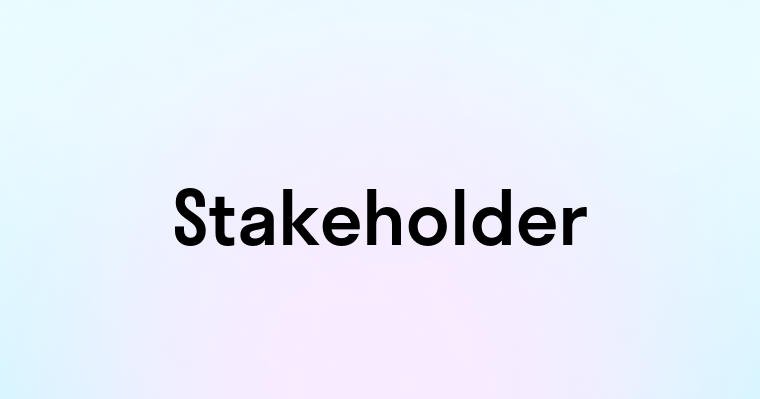 Stakeholder