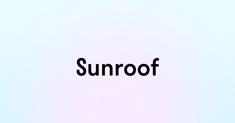 Sunroof