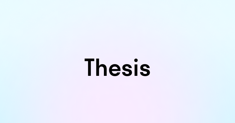 Thesis