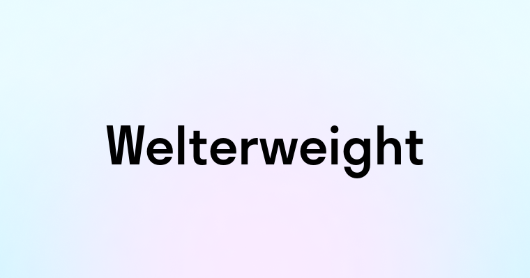 Welterweight