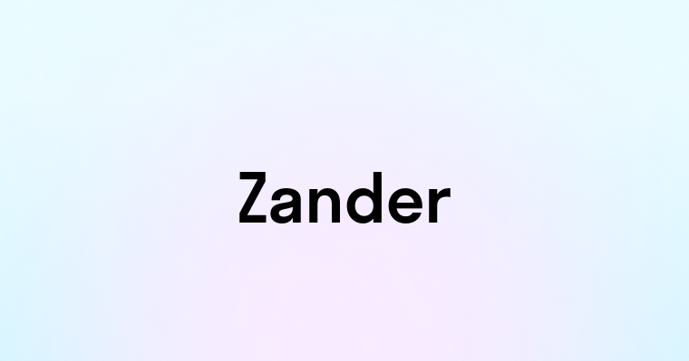 Zander