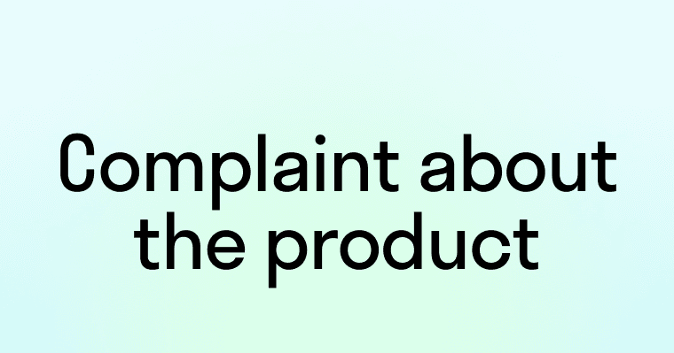 Complain Product Диалог: Жалоба на товар (Complaint about the product) - на английском языке