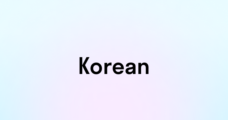 Korean