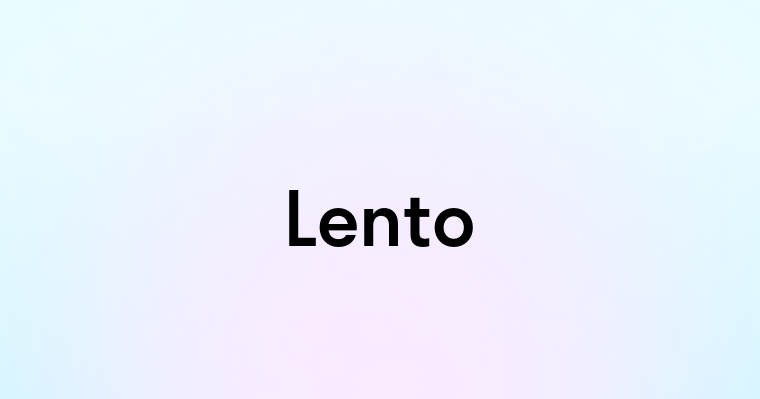 Lento