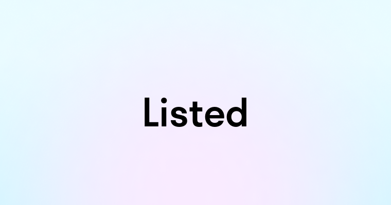 Listed