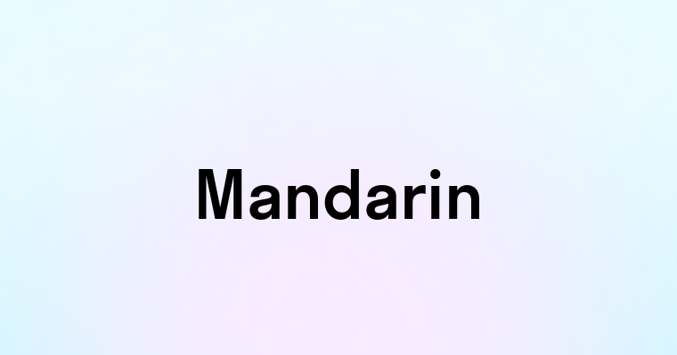 Mandarin