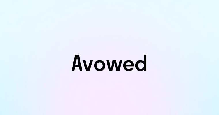 Avowed