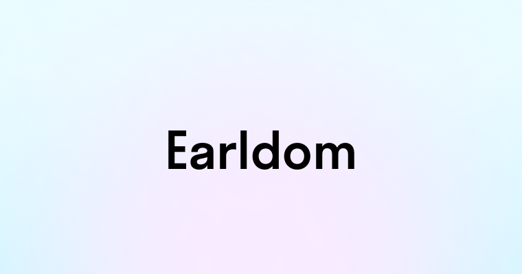 Earldom