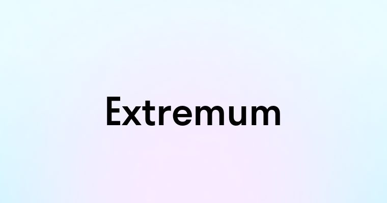 Extremum