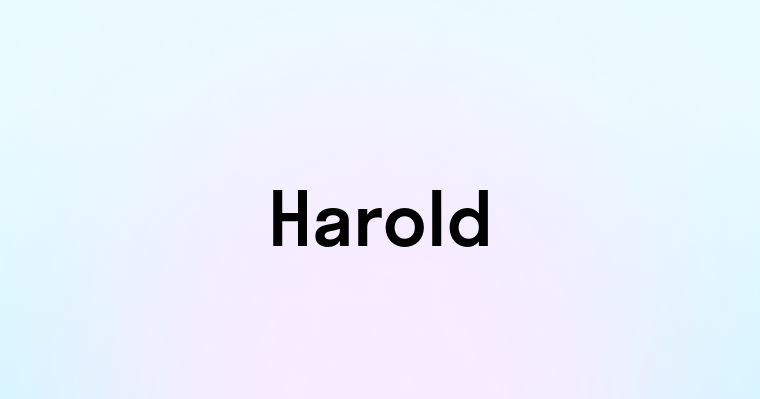 Harold